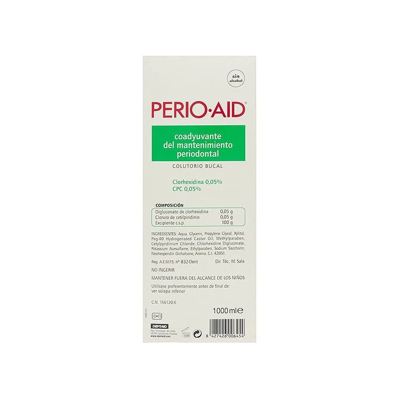 Perio-Aid Mantenimiento Colutorio 1000ml 7 Perio-Aid Mantenimiento Colutorio 1000ml - Imagen 5