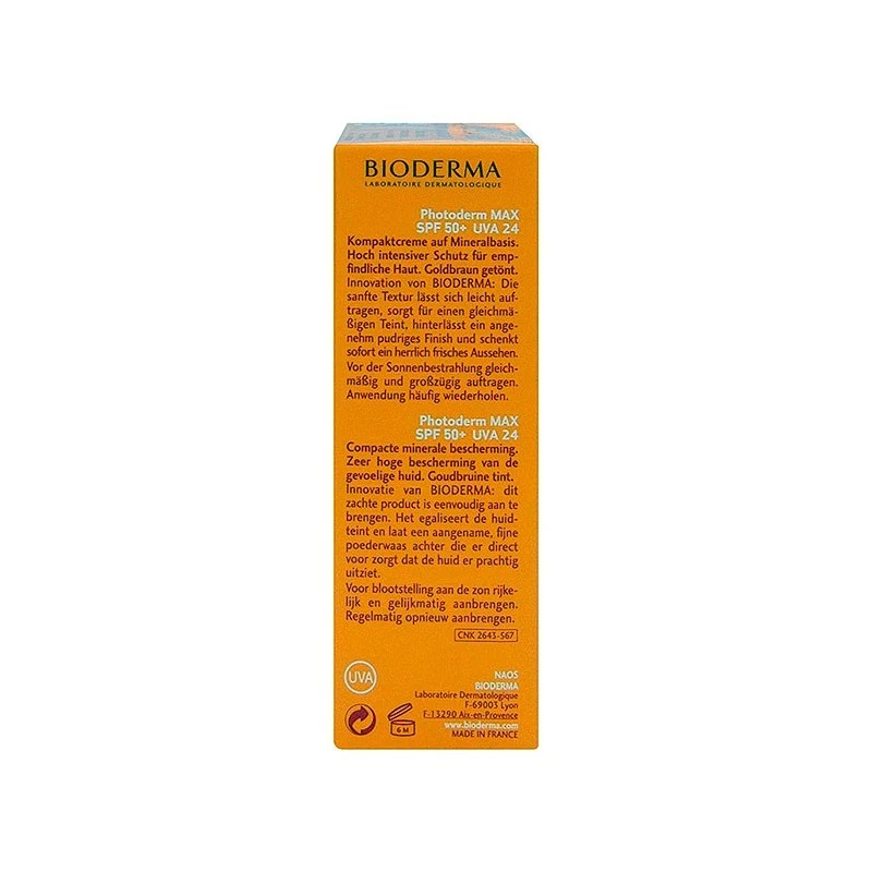Bioderma Photoderm Max 50+ Compacto Dorado 9 Bioderma Photoderm Max 50+ Compacto Dorado - Imagen 7