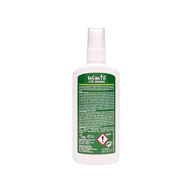 Relec Repelente De Mosquitos Spray Infantil 100ml 5 Relec Repelente De Mosquitos Spray Infantil 100ml - Imagen 3
