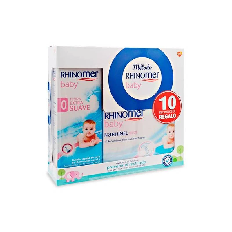 Rhinomer Baby Extra Suave 115ml + 10 Recambios Narhinel 3 Rhinomer Baby Extra Suave 115ml + 10 Recambios Narhinel