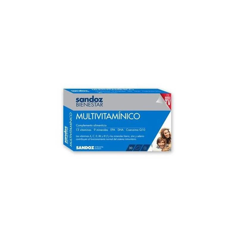 Sandoz Bienestar Multivitamínico 30 Cáps. 3 Sandoz Bienestar Multivitamínico 30 Cáps.