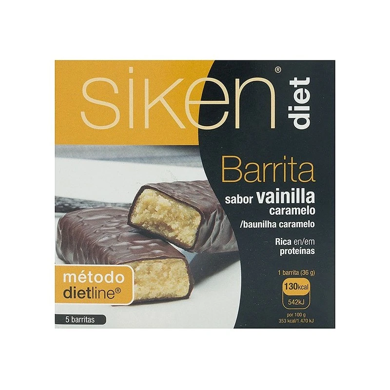 Siken Diet Barrita Sabor Vainilla 5 Unidades 5 Siken Diet Barrita Sabor Vainilla 5 Unidades - Imagen 3