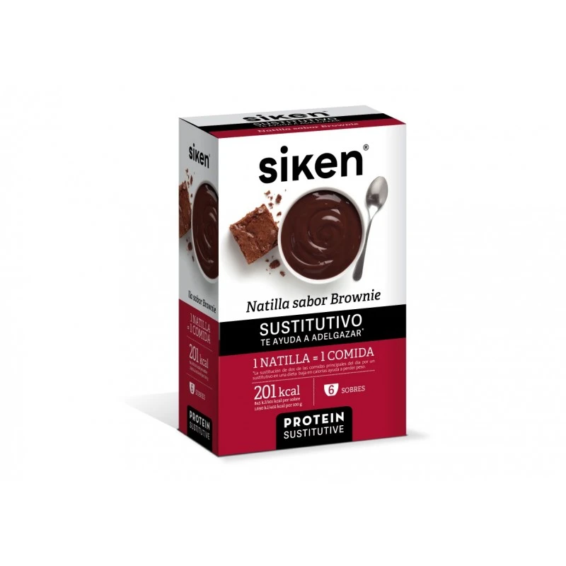 Siken Natillas Sabor Brownie 6 Sobres 3 Siken Natillas Sabor Brownie 6 Sobres