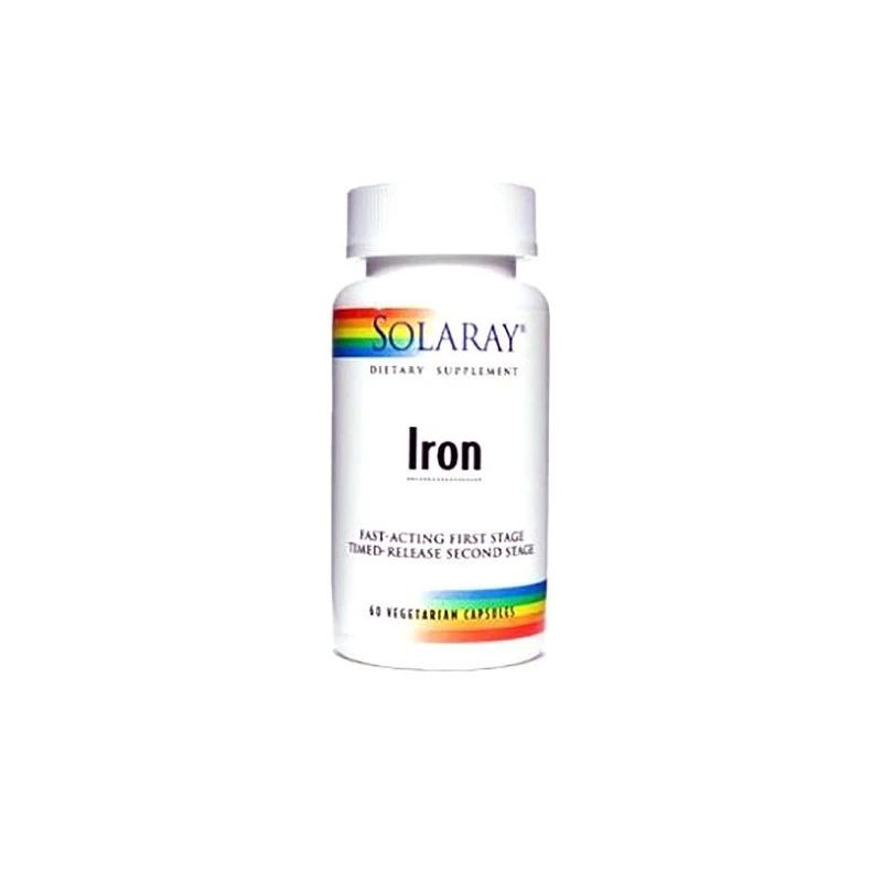 Solaray Iron 25mg 60cáps 3 Solaray Iron 25mg 60cáps