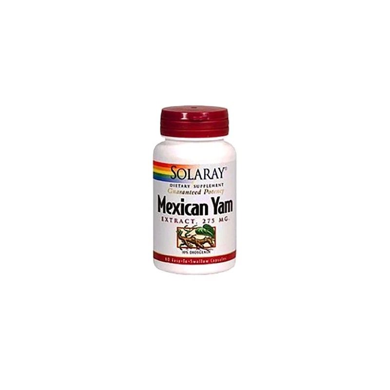 Solaray Mexican Yam 275mg 60cáps 3 Solaray Mexican Yam 275mg 60cáps