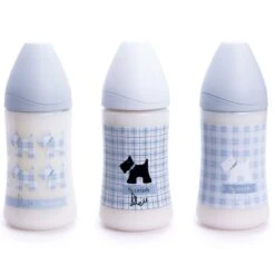 Suavinex Biberon Tetina Latex 3 Pos Azul 270ml