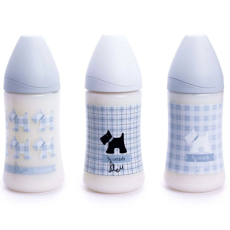 Suavinex Biberon Tetina Latex 3 Pos Azul 270ml 3 Suavinex Biberon Tetina Latex 3 Pos Azul 270ml