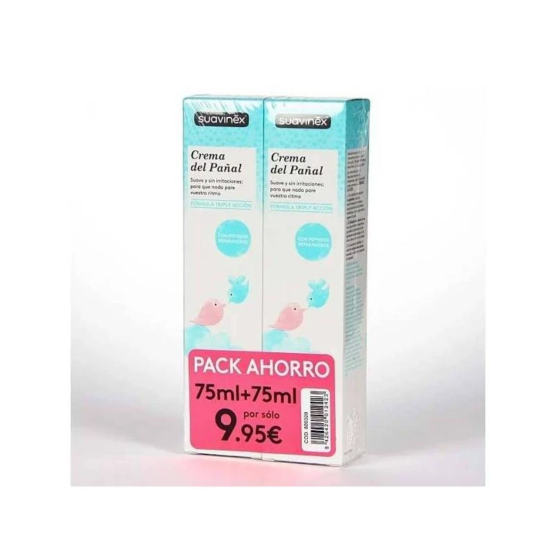 Suavinex Crema Pañal 2x75ml 2 Suavinex Crema Pañal 2x75ml
