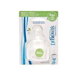 TETINA DR.BROWN'S OPTIONS 9M+ B/ANCHA SILICONA