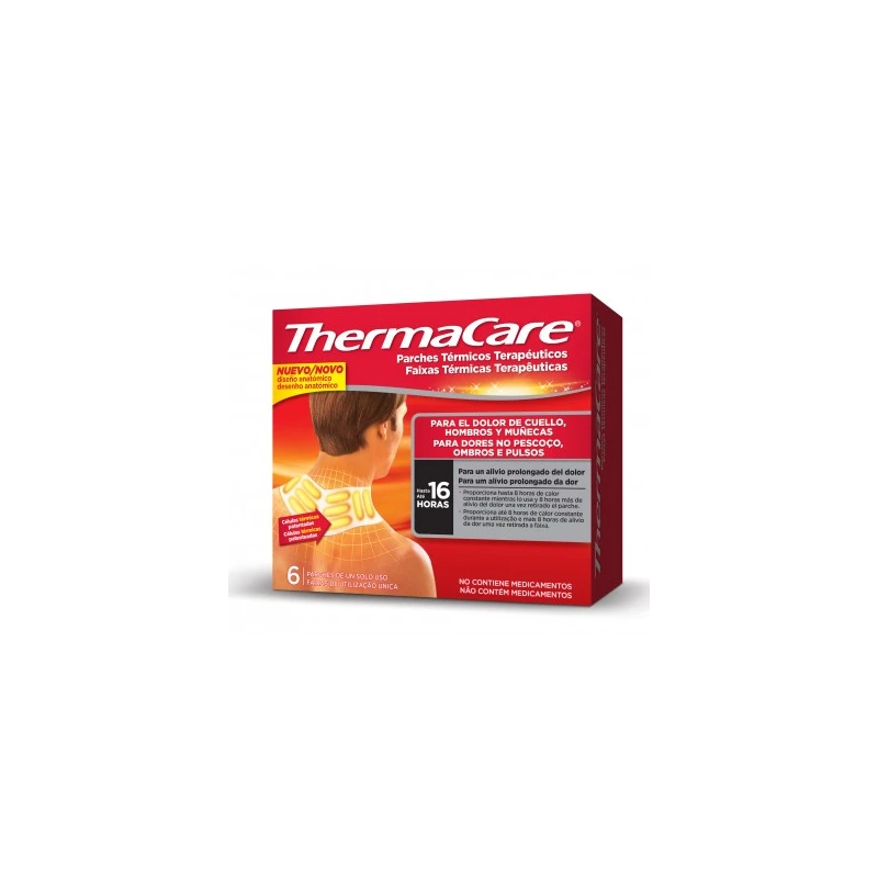 THERMACARE 6 PARCHES TERMICO CUELLO, HOMBROS Y MUÑECAS 3 THERMACARE 6 PARCHES TERMICO CUELLO, HOMBROS Y MUÑECAS