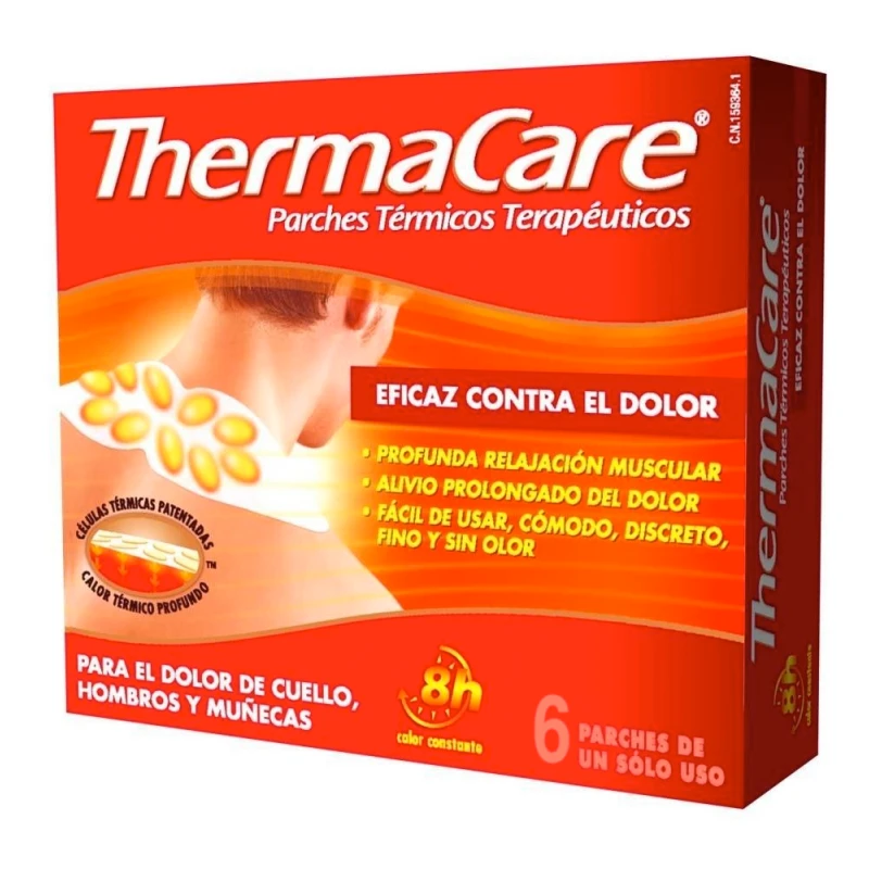 THERMACARE 6 PARCHES TERMICOS CUELLO HOMBROS Y MUÑECA 3 THERMACARE 6 PARCHES TERMICOS CUELLO HOMBROS Y MUÑECA