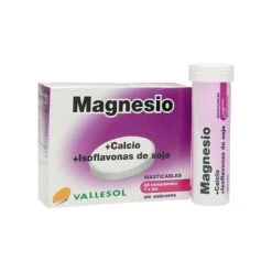 Vallesol Magnesio + Calcio + Isoflavonas 24 Comprimidos Masticables