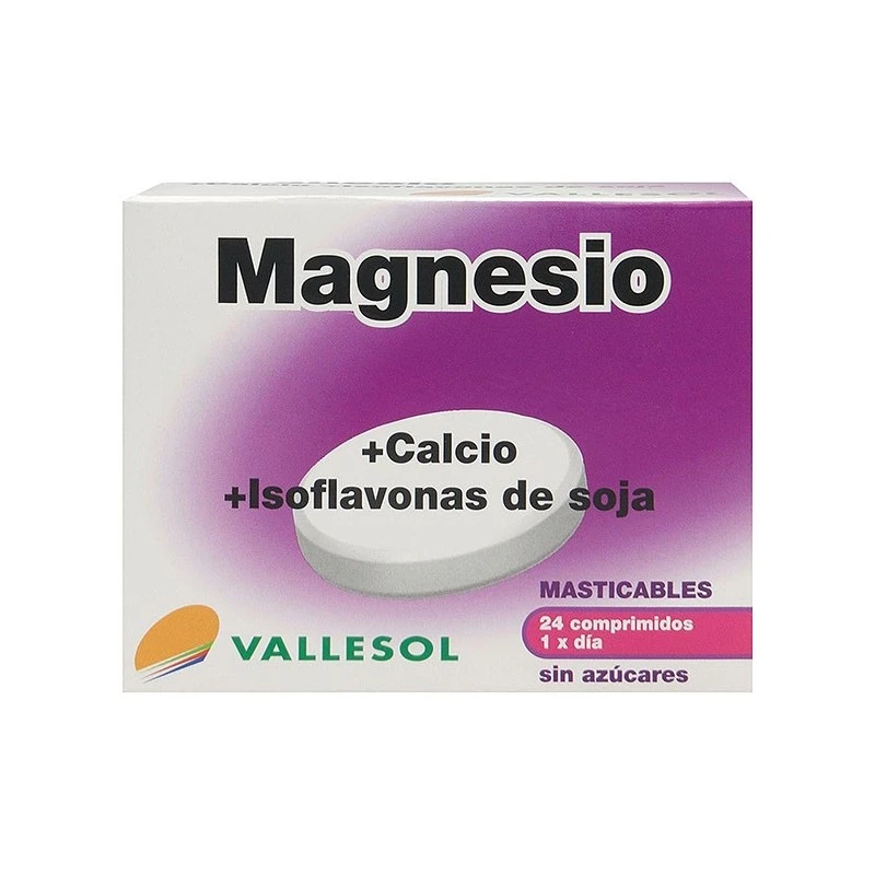 Vallesol Magnesio + Calcio + Isoflavonas 24 Comprimidos Masticables 6 Vallesol Magnesio + Calcio + Isoflavonas 24 Comprimidos Masticables - Imagen 4