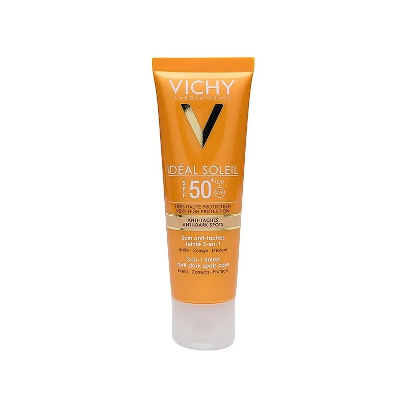 Vichy Ideal Soleil Antimanchas SPF50+ 3en1 50ml 4 Vichy Ideal Soleil Antimanchas SPF50+ 3en1 50ml - Imagen 2