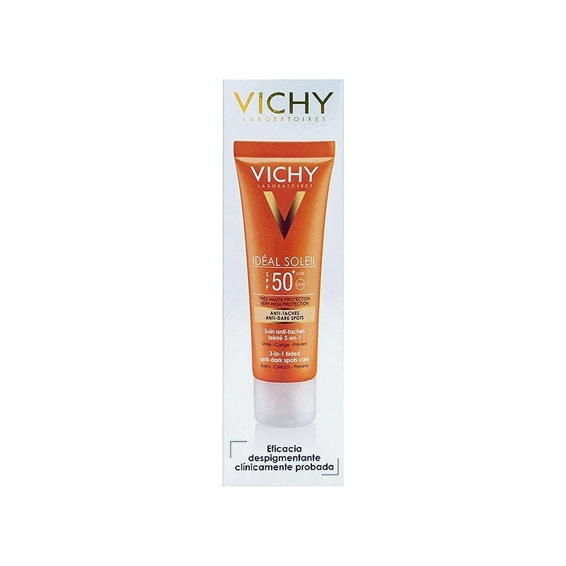 Vichy Ideal Soleil Antimanchas SPF50+ 3en1 50ml 6 Vichy Ideal Soleil Antimanchas SPF50+ 3en1 50ml - Imagen 4