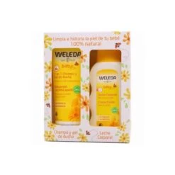 Weleda Calendula Leche Corporal 200ml + Champú Y Gel 200ml Pack